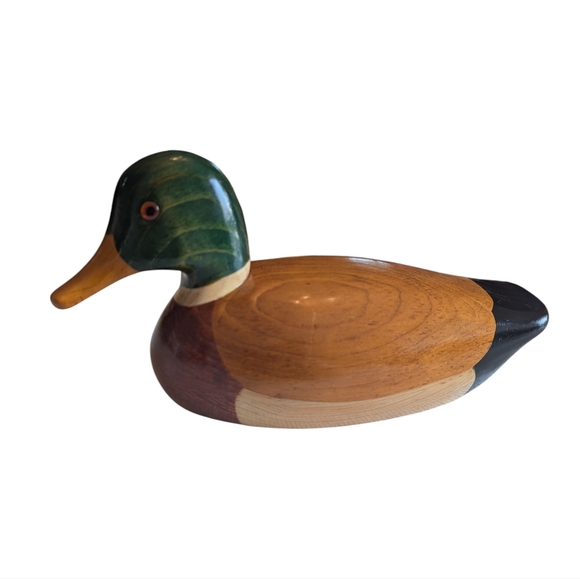 Other - Vintage Handcrafted Wooden Mallard Duck